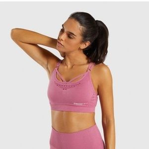 Gymshark Energy Seamless Pink Sports Bra Small